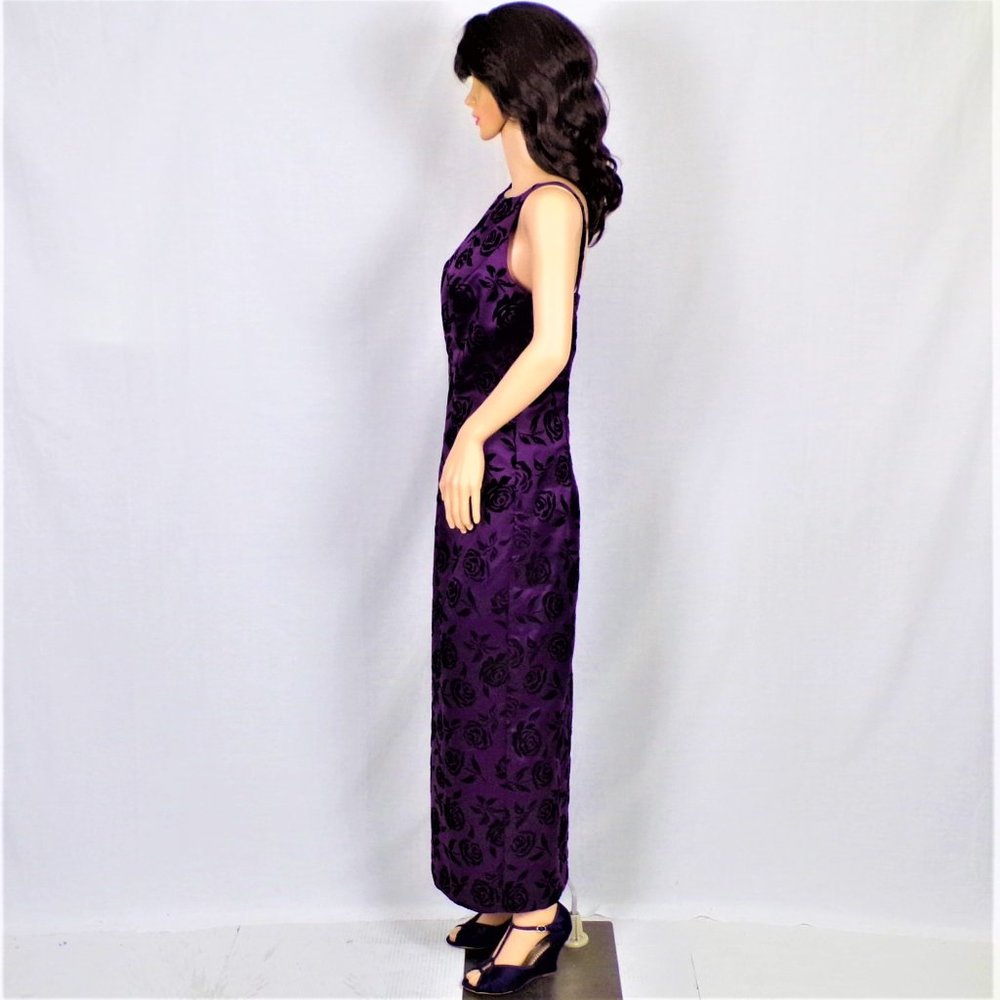 A-List By Wrapper Size 5/6 Purple/Black Satin Sle… - image 7